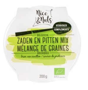 Mix  Zaden en pitten van Nice & Nuts, 8 x 200 g