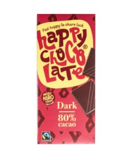 Chocolade Repen Puur 80% van Happy Chocolate, 12 x 85 g