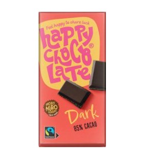 Dark 85% van Happy Chocolate, 14 x 200 g