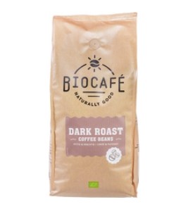 Dark Roast koffiebonen van Biocafe, 4 x 1 kg