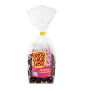 Chocolate blueberry puur van Happy Chocolate, 10 x 175 g