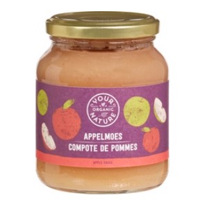Appelmoes met rietsuiker van Your Organic Nature, 6 x 360 g