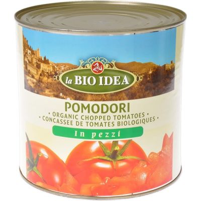 Tomaten stukjes van La Bioidea, 6 x 2,5 kg