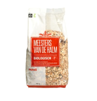 Basis-Muesli van de Halm, 6x 750 gram.