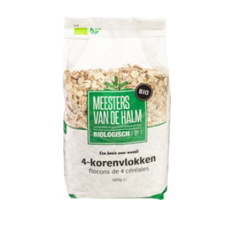 Vierkorenvlokken van Meesters van de Halm, 6x 500 gram.