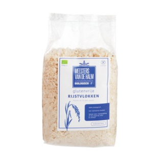 Rijstvlokken van De Halm, 6x 500 gram.