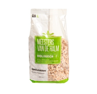 Speltvlokken van de Halm, 6x 500 gram.