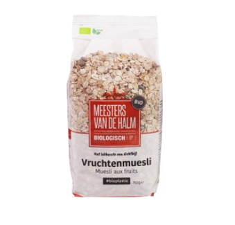 Vruchten-Muesli van de Halm, 6x 750 gram.