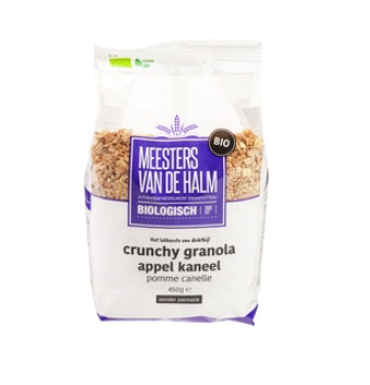 Crunchy Appel-Kaneel van de Halm, 6x 450 gram.