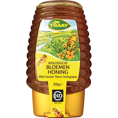 Bloemenhoning vloeibaar in knijpfles van De Traay, 1x 365 gr