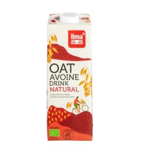 Haver drink naturel ongezoet van Lima, 8x 1 ltr