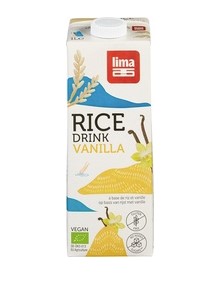 Rijst-vanille drink glutenvrij ongezoet van Lima, 12 x 1 l