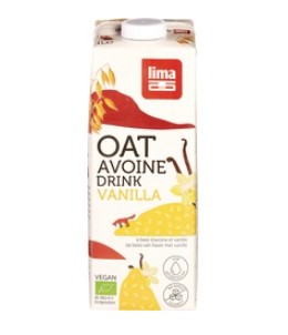 Haver drink vanilla ongezoet van Lima, 8 x 1 l