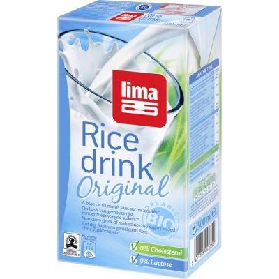 Rijst drink original ongezoet van Lima, 10 x 500 ml
