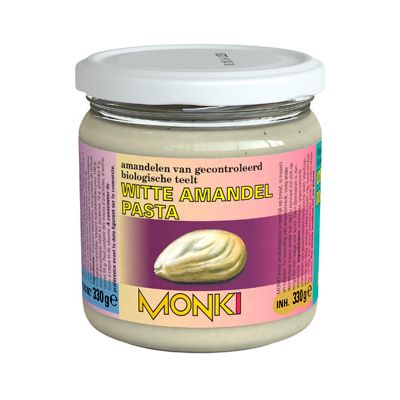 Witte Amandelpasta van Monki, 6x 330 gr