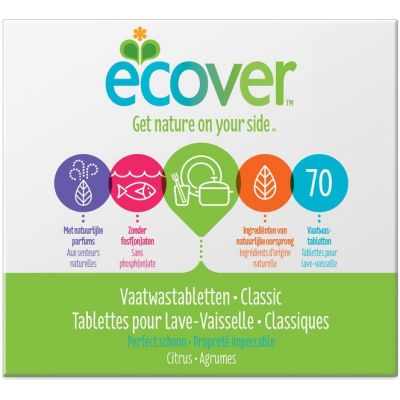 Vaatwasmachine tabletten van Ecover, 5 x 70 stk