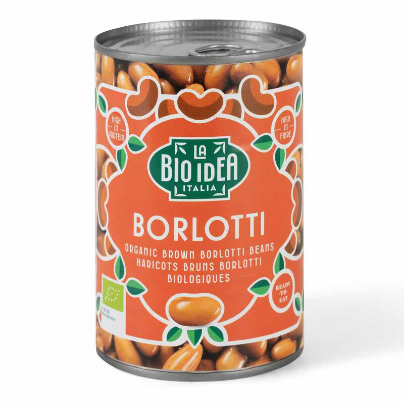 Borlotti Bruine bonen van La Bio Idea, 6x 400gr