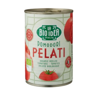 Tomaten gepeld in blik van La Bioidea, 12 x 400 g
