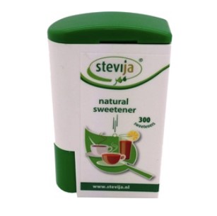 Stevia zoetjes dispenser van Stevija, 1x 300stks