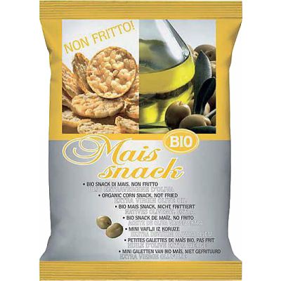 Maïs snack olijfolie van Bio Alimenti, 10x 50 g