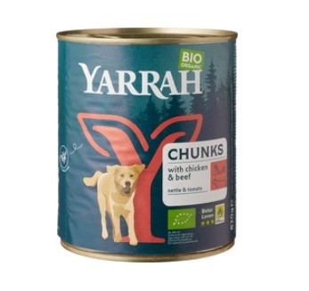 Brokjes rund in saus brandnetel-tomaat van Yarrah, 6x 820 g