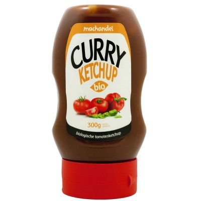 Curry ketchup knijpfles van Machandel, 6x 270gr