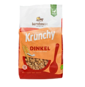 Krunchy spelt van Barnhouse, 6 x 600 g