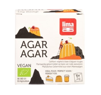 Agar-agar poeder van Lima, 12 x 12 g