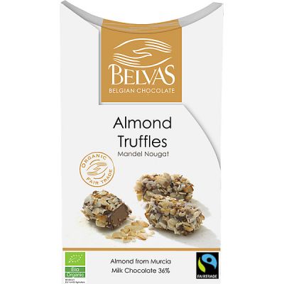 Bonbons Truffels almond van Belvas, 6x 100 gram.