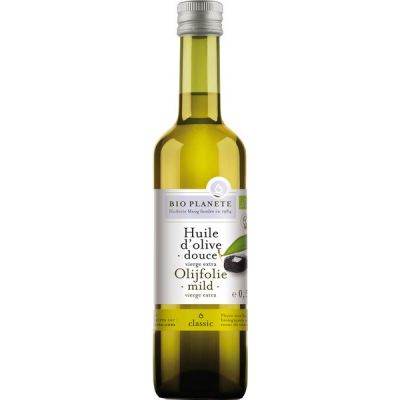 Olijfolie mild extra virgin van Bio Planète, 6 x 500 ml