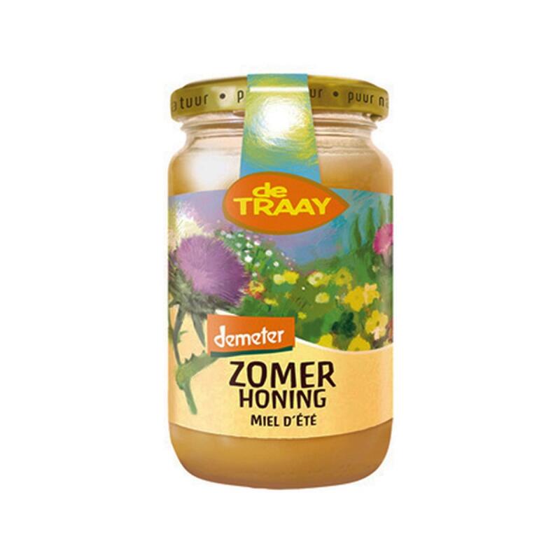 Bloemen honing crème van de Traay, 1x 350 gr Demeter