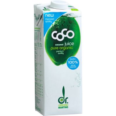 Kokos sap puur van Dr. Martins, 12x 1 l