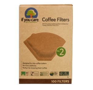 Koffie filters NR 2 FSC van If You Care, 1x 100 st