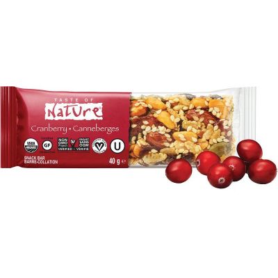 Cranberry reep van Taste of Nature, Raw Food, 16x 40gr