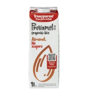 Amandeldrink natural ongezoet van Provamel, 8 x 1 l