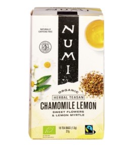 Sweet meadows - chamomile lemon myrtle thee van Numi, 4x 18stk