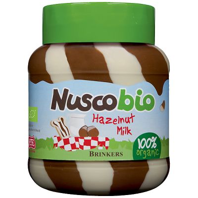 Nuscobio Duo Hazelnootpasta van Brinkers, 6x 400 g
