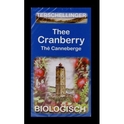 Zwarte thee cranberry van Terschellinger, 10 x 20 stk