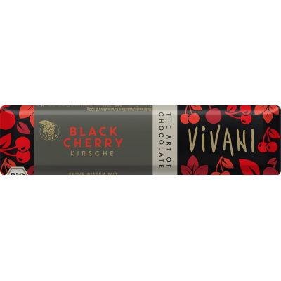 Chocobar black cherry van Vivani, 18x 35 gram Chocobar black cherry van Vivani, 18x 35 gram