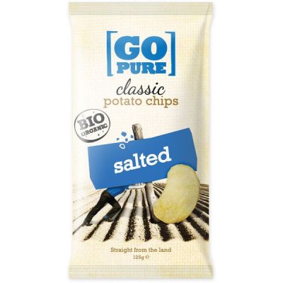 Classic Chips Gezouten van Go Pure, 10x 125 gram.