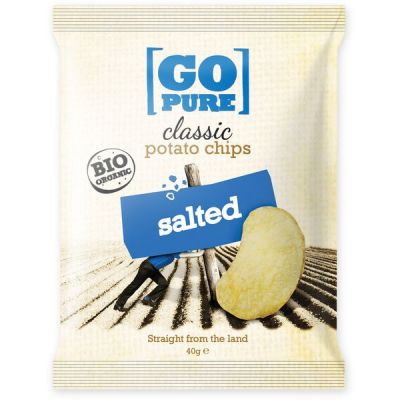 Classic Chips Gezouten van Go Pure, 15x 40 gram.