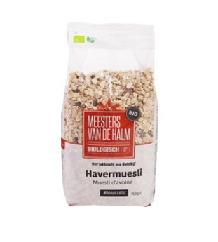 Havermuesli van Meesters van de Halm, 6x 750 gram.
