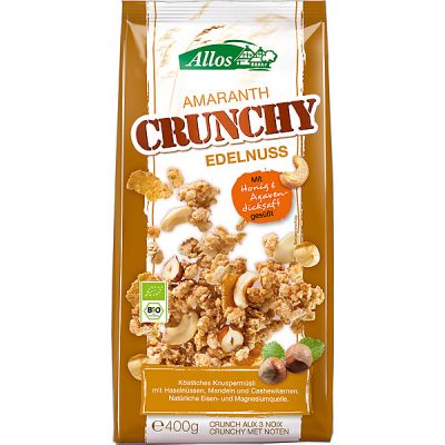 Crunchy amaranth triple nut van Allos, 6x 400 gr