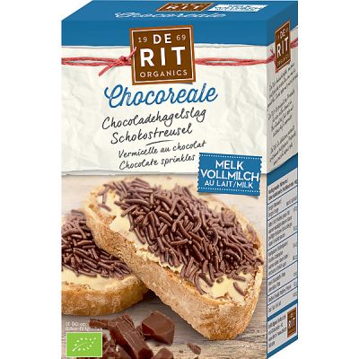 Chocolade hagelslag melk Chocoreale van De Rit, 12x 225 gr