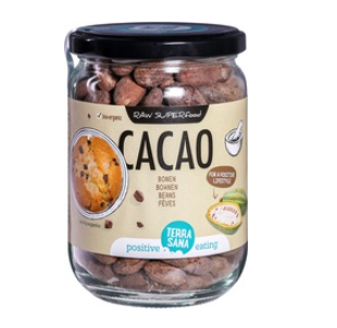 Raw cacao bonen van TerraSana, 6x 250 g