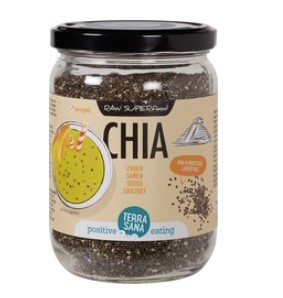 Raw chia zaad zwart van TerraSana, 6x 330 g