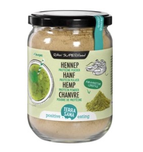 Raw hennep proteïnepoeder van TerraSana, 6x 200 g