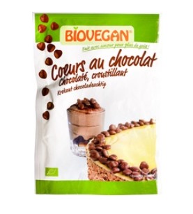 Bakdecoratie Chocolade Hartjes GV van Biovegan, 10x 35 gr