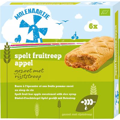 Spelt fruitreep appel van Molenaartje, 10x 180 gr