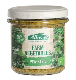 Farm vegetables groene erwt basilicum van Allos, 6x 135gr